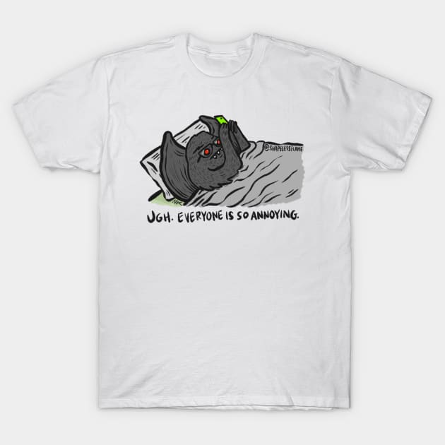 Everyone Is So Annoying Mothman T-Shirt by shapelessflame